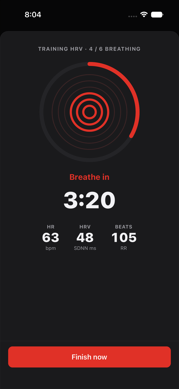 Live HRV capture